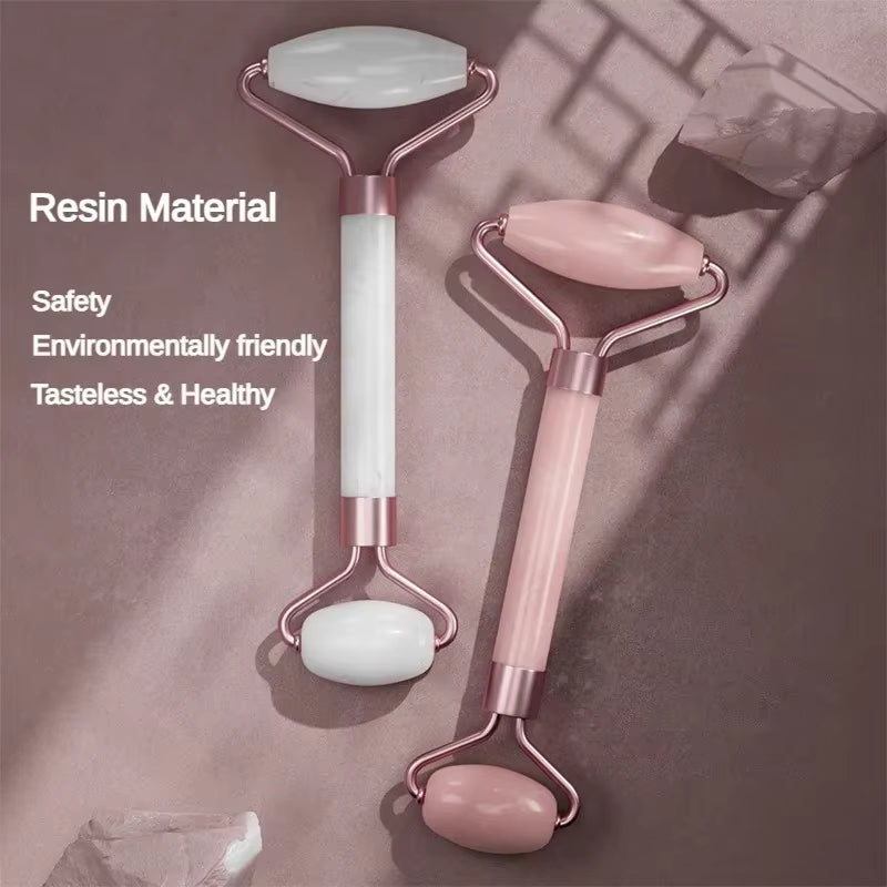 Rodillo Masajeador Facial y Tabla Gua Sha 